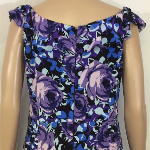 Nanette Lepore dress 8 silk floral sleeveless - Picture 5 of 8